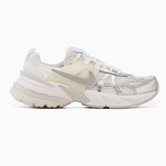 Nike - V2K Run Metallic Silver White - Men’s 10.5 Women’s 12